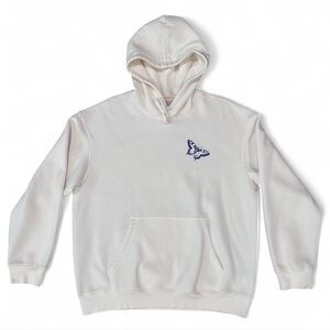H&M White Hoodie with Butterfly Design